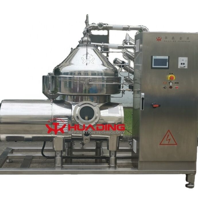 Milk Fish Oil Disc Oil Separator Continuous Flow Solid Liquid Separator Biodiesel